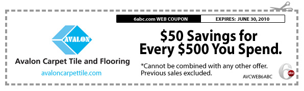 Avalon Carpet and Tile Flooring Coupon
