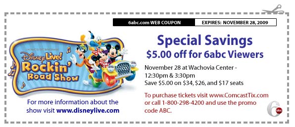 Disney Live! Coupon